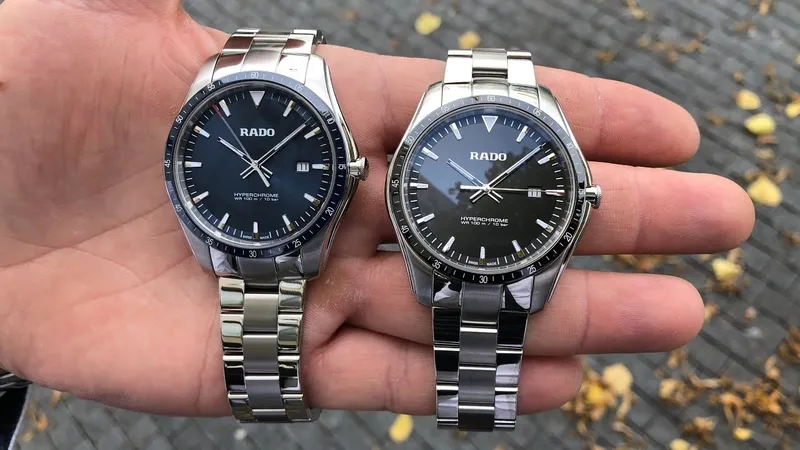 R-05023015 שעון ראדו יבואן רשמי לגברים מסדרת הייפרכרום | לוח שחור זרחני | שעון ספורטיבי אלדנטי | 5 שנים אחריות | Rado HyperChrome 45mm Mens Watch R32502153