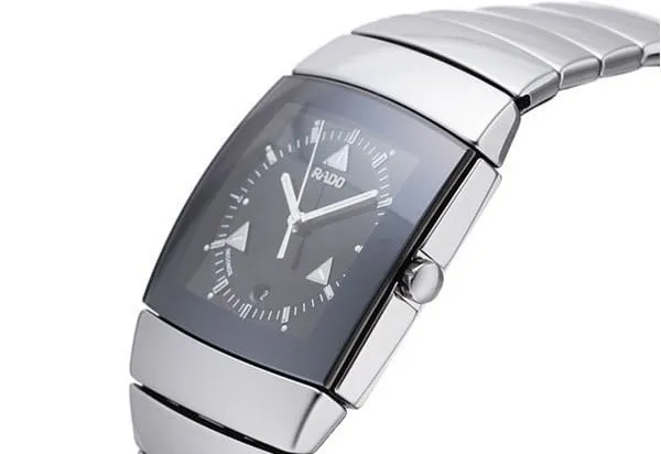 R13779152 שעון יד ראדו סינטרה יוניסקס 30 מ';';מ | זכוכית שחורה | שעון קרמיקה כסופה | מלאי מוגבל | שנתיים אחריות | RADO Sintra Ceramic UNISEX Model R13779152