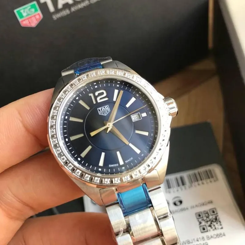 WBJ1416.BA0664 שעון טאג הויאר פורמולה לנשים בלוח כחול משובץ 36 יהלומים בבאזל | מלאי מוגבל | שנתיים אחריות |