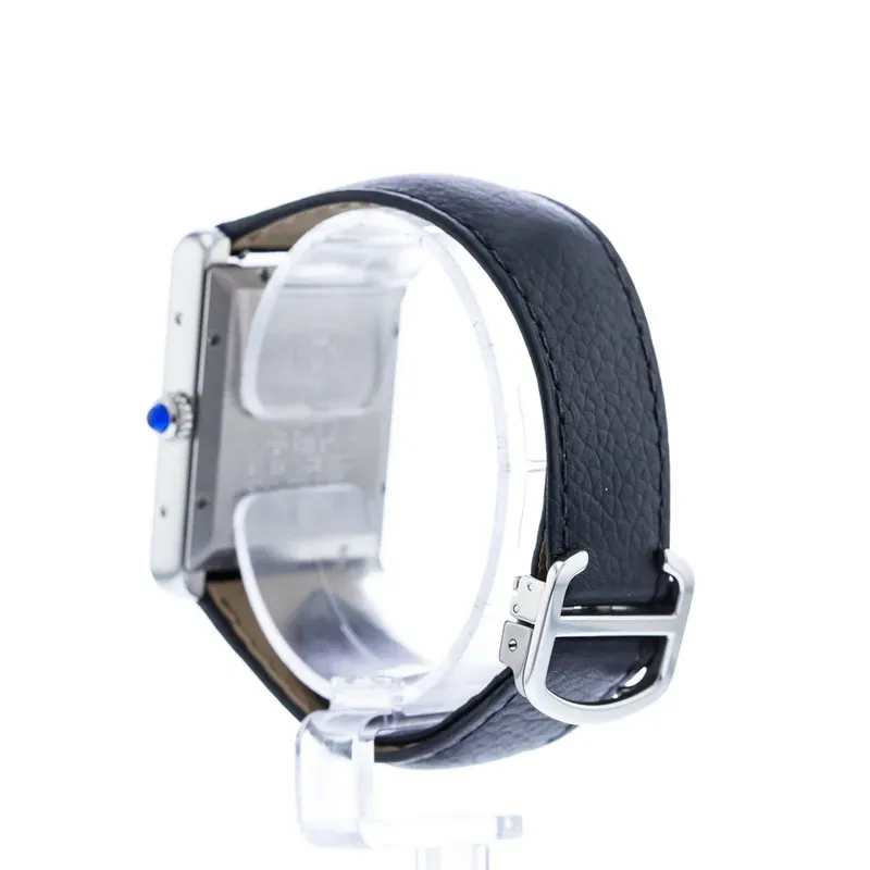 WSTA0029 שעון קרטייה טנק סולו אוטומטי XL יד 2 כמו חדש | סט מלא עם תעודות וקופסא | שנה אחריות | Cartier Tank Solo XL Automatic Silver Dial Men';s Watch WSTA0029