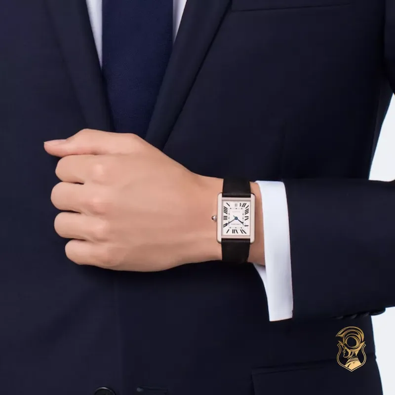 WSTA0029 שעון קרטייה טנק סולו אוטומטי XL יד 2 כמו חדש | סט מלא עם תעודות וקופסא | שנה אחריות | Cartier Tank Solo XL Automatic Silver Dial Men';s Watch WSTA0029