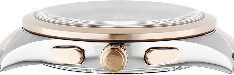 SFYI00421 שעון סבטורה פרגמו שוויץ | דגם מושלם לגברים בשילוב צבעים מיוחד של רוז גולד ולוח כחול |שעון כרונוגרף כולל שנתיים אחריות | שעוני יוקרה לגבר במבצע | Mens Stainless Steel Salvatore Ferragamo Watc