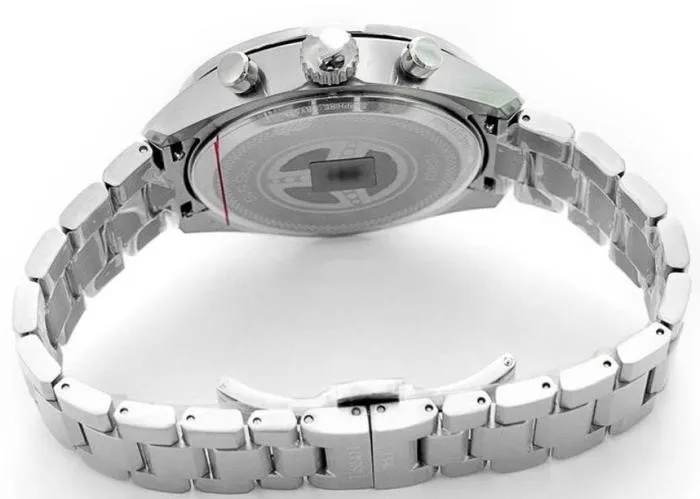 T131.617.11.042.00 שעון טיסו לגברים ספורטיבי אלגנטי | דגם כרונוגרף בלוח כחול מיוחד | שעון גדול כולל שנתיים אחריות | Tissot T-Sport PRS516 Chronograph 45mm Mens Watch Blue T1316171104200