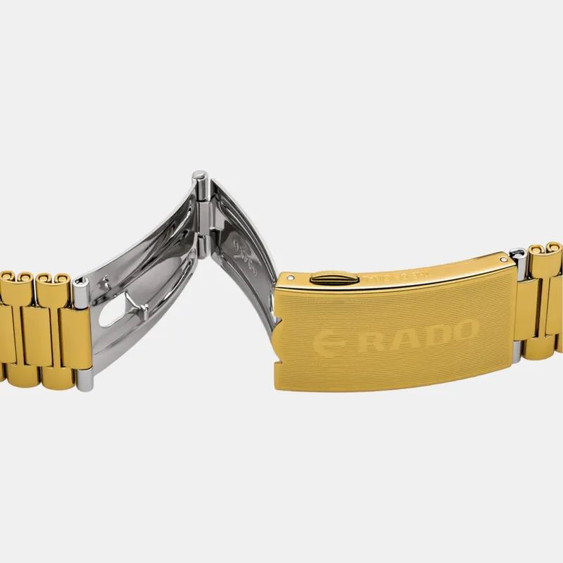 R-60643025 שעון ראדו יבואן רשמי מסדרת אוריג';נל | דגם חדש סקלטון 35 מ';';מ יוניסקס | מנגנון אוטומטי | מלאי מוגבל | 5 שנים אחריות | Rado The Original Automatic Gold Skeleton Watch R12064253