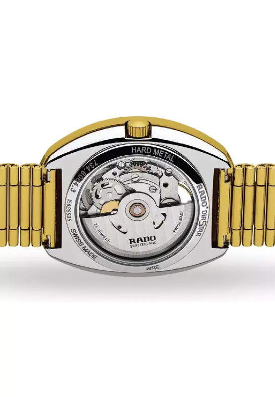 R-60643025 שעון ראדו יבואן רשמי מסדרת אוריג';נל | דגם חדש סקלטון 35 מ';';מ יוניסקס | מנגנון אוטומטי | מלאי מוגבל | 5 שנים אחריות | Rado The Original Automatic Gold Skeleton Watch R12064253