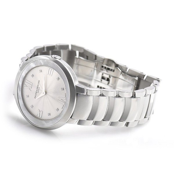 שעון יהלומים של המותג השווצרי באום & מרסייה | שעוני יוקרה לאישה מחירים מיוחדים | Baume and Mercier Promesse Women';s DIAMOND Watch MOA10178