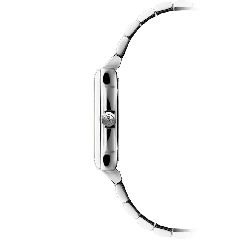 5925-ST-00300 שעון ריימונד וייל לנשים מסדרת טוקטה החדשה | שעון מלבני יוקרתי אופנתי בלוח רומי לבן | שנתיים אחריות יבואן רשמי | Raymond Weil Toccata Quartz Watch | 5925-ST-00300