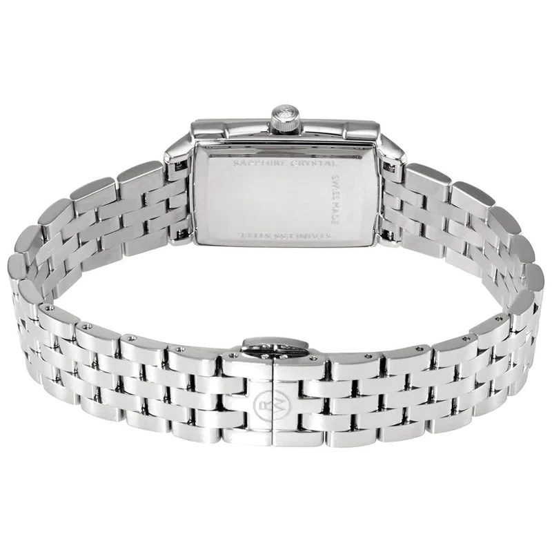 5925-ST-00300 שעון ריימונד וייל לנשים מסדרת טוקטה החדשה | שעון מלבני יוקרתי אופנתי בלוח רומי לבן | שנתיים אחריות יבואן רשמי | Raymond Weil Toccata Quartz Watch | 5925-ST-00300