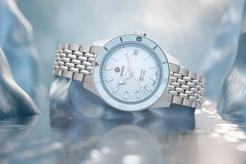 R-62233020 | R32223203 שעון ראדו יבואן רשמי חדש מסדרת קפטן קוק | שעון בלוח מיוחד טורקיז טיפני |מנגנון אוטומטי 80 שעות | 5 שנות אחריות | מלאי מוגבל | Rado Captain Cook 39mm Automatic Watch R32223203