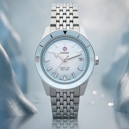 R-62233020 | R32223203 שעון ראדו יבואן רשמי חדש מסדרת קפטן קוק | שעון בלוח מיוחד טורקיז טיפני |מנגנון אוטומטי 80 שעות | 5 שנות אחריות | מלאי מוגבל | Rado Captain Cook 39mm Automatic Watch R32223203