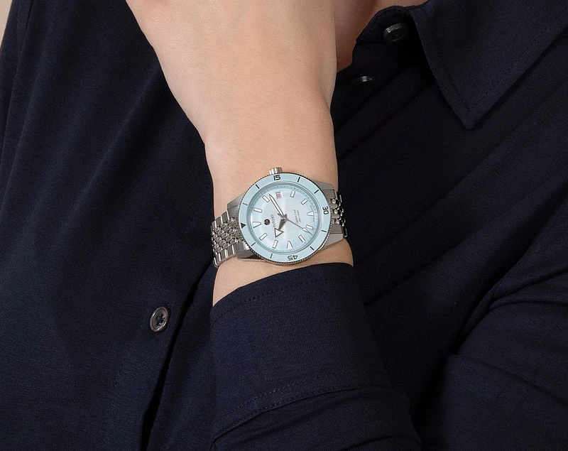 R-62233020 | R32223203 שעון ראדו יבואן רשמי חדש מסדרת קפטן קוק | שעון בלוח מיוחד טורקיז טיפני |מנגנון אוטומטי 80 שעות | 5 שנות אחריות | מלאי מוגבל | Rado Captain Cook 39mm Automatic Watch R32223203