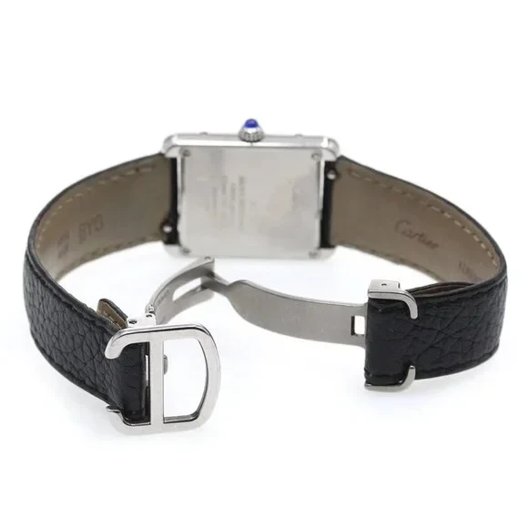 WSTA0030 שעון יד קרטייה טנק סולו לאישה דגם סמול | שעון יד 2 כמו חדש | רצועה חדשה כולל תעודות וקופסא | שנה אחריות | Cartier Tank Solo Watch Small Model, Quartz Movement, Steel, Leather WSTA0030