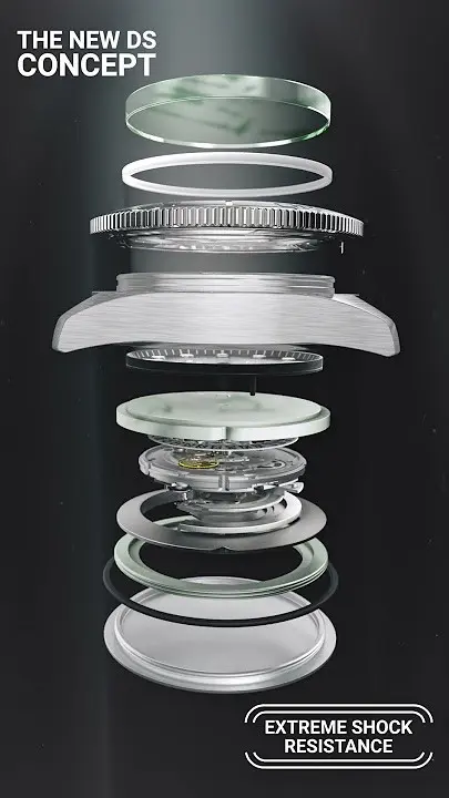 C047.452.11.081.00 סרטינה DS-X החדש לגברים | שעון משולב ירוק במנגנון חדש | דגם GMT עם 5 שנות אחריות יבואן רשמי| NEW C0474521108100 Watch Certina DS-X GMT Quartz 41mm