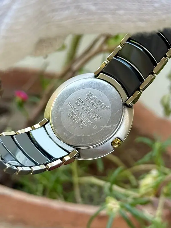 129.0300.3 שעון ראדו קרמיקה יוניקס | דגם יד 2 מסדרת קופל | רצועה משולבת זהב | כולל אחריות כרטיסים וקופסא | Rado Coupole Sterile Diastar 129.0300.3 Ceramic