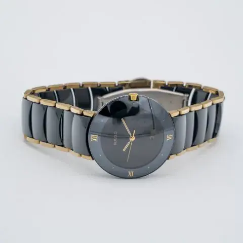 129.0300.3 שעון ראדו קרמיקה יוניקס | דגם יד 2 מסדרת קופל | רצועה משולבת זהב | כולל אחריות כרטיסים וקופסא | Rado Coupole Sterile Diastar 129.0300.3 Ceramic