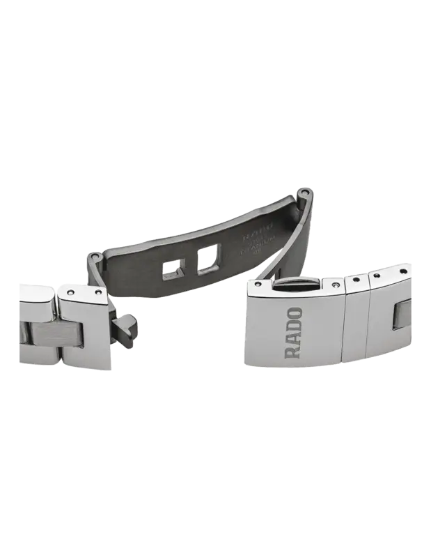 R22860023 שעון ראדו קופל אוטומטי יד 2 כמו חדש | לוח לבן פסים מיוחד | מחוגים רוז | חלון אחורי שקוף | כולל אחריות קופסא וכרטיסים | Rado Unisex R22860023 Coupole Classic Automatic Watch