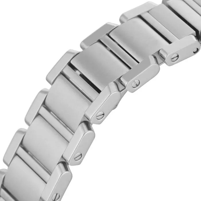 W51008Q3 שעון קרטייה טנק סמול | דגם לנשים יד 2 כמו חדש | משובץ יהלומים אפטר | כולל כל התעודות כרטיסים וקופסא | שנה אחריות | Cartier W51008Q3 2384 Tank Francaise Steel DIAMOND