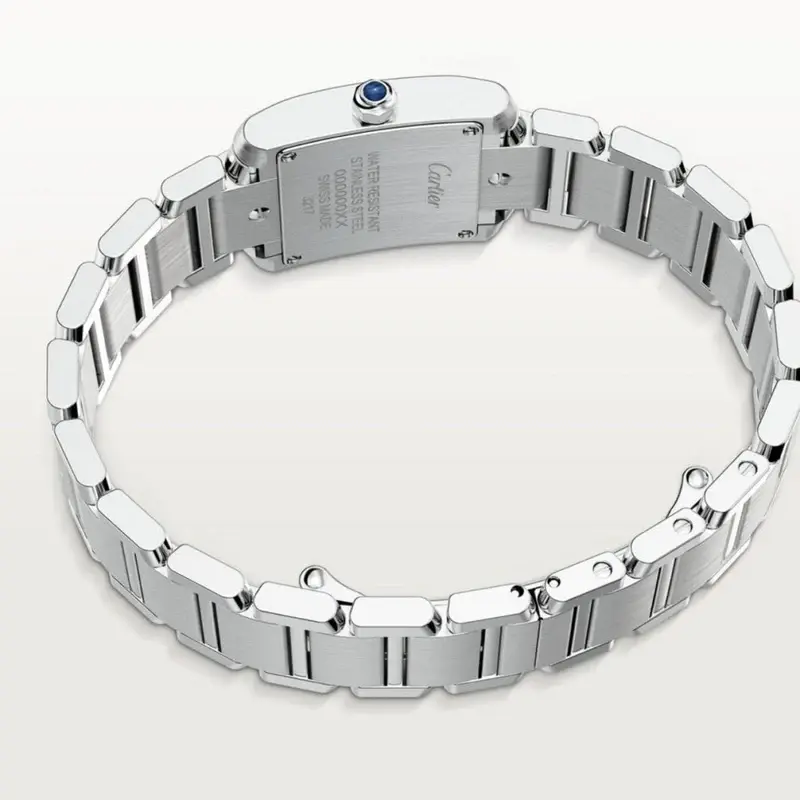 W51008Q3 שעון קרטייה טנק סמול | דגם לנשים יד 2 כמו חדש | משובץ יהלומים אפטר | כולל כל התעודות כרטיסים וקופסא | שנה אחריות | Cartier W51008Q3 2384 Tank Francaise Steel DIAMOND