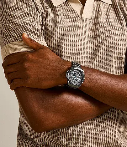 ME3218 שעון אוטומטי לגברים של פוסיל | דגם סקלטון אפור שחור | שעון אופנתי יוקרתי | סדרה חדשה כולל שנתיים אחריות |