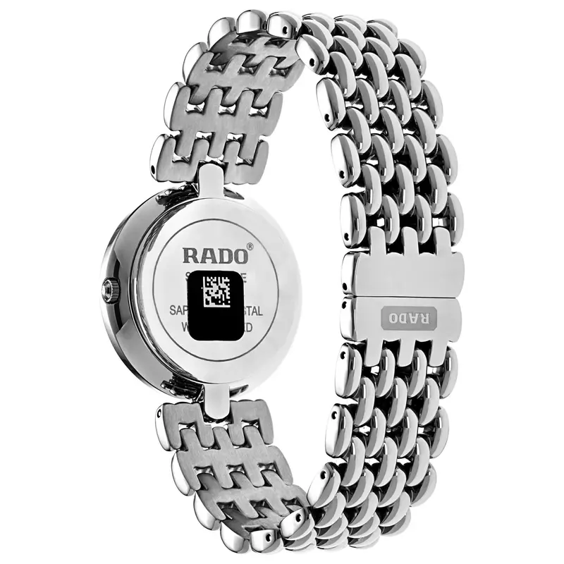 R48792153 ראדו פלורנס יד 2 לאישה | דגם 32 מ';';מ לוח שחור | שמור מאד כולל כל הכרטיסים וקופסא | Flourence Black Dial Stainless Steel Ladies Watch R48792153 by Rado