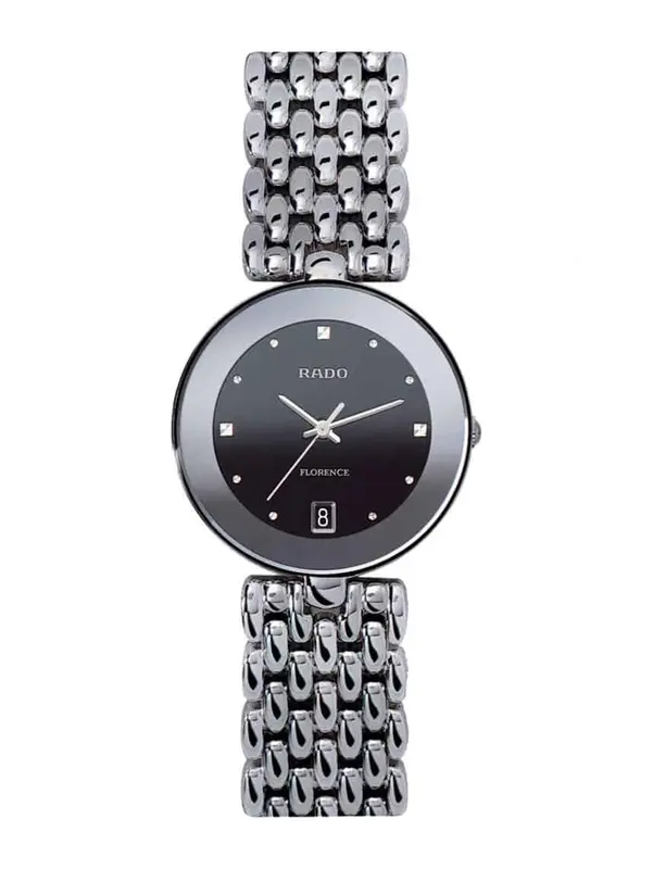 R48792153 ראדו פלורנס יד 2 לאישה | דגם 32 מ';';מ לוח שחור | שמור מאד כולל כל הכרטיסים וקופסא | Flourence Black Dial Stainless Steel Ladies Watch R48792153 by Rado