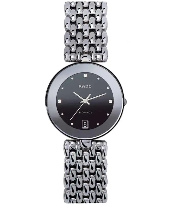 R48792153 ראדו פלורנס יד 2 לאישה | דגם 32 מ';';מ לוח שחור | שמור מאד כולל כל הכרטיסים וקופסא | Flourence Black Dial Stainless Steel Ladies Watch R48792153 by Rado