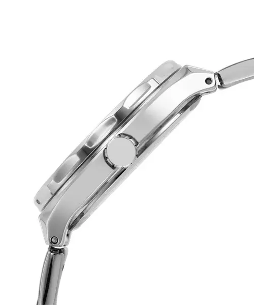 BQ3720 שעון פוסיל לנשים | לוח כחול מיוחד כולל תאריכון ימים | באזל משובץ זרקונים | מלאי מוגבל | שנתיים אחריות | Fossil Eevie Women';s Silver Stainless Steel Watch. BQ3720