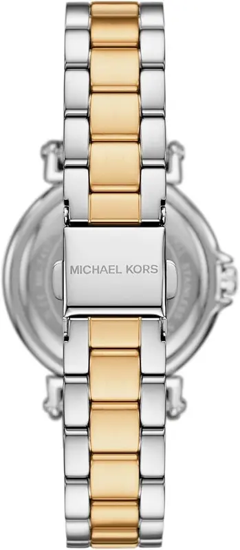 MK7492 שעון מייקל קורס לאישה | דגם חדש ברצעת פלדה משולבת זהב | באזל מקטמר עם שיבוץ זרקונים | שעון אופנתי עם שנתיים אחריות יבואן | Michael Kors Maren Two Tone Watch MK7492