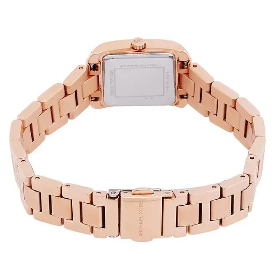 MK7512SET שעון סט עם צמידים של מייקל קורס לנשים | לוח רומי | באזל משובץ זרקונים | שנתיים אחריות | מלאי מוגבל |Michael Kors Women';s Emery Set White Dial Watch - MK7512SET