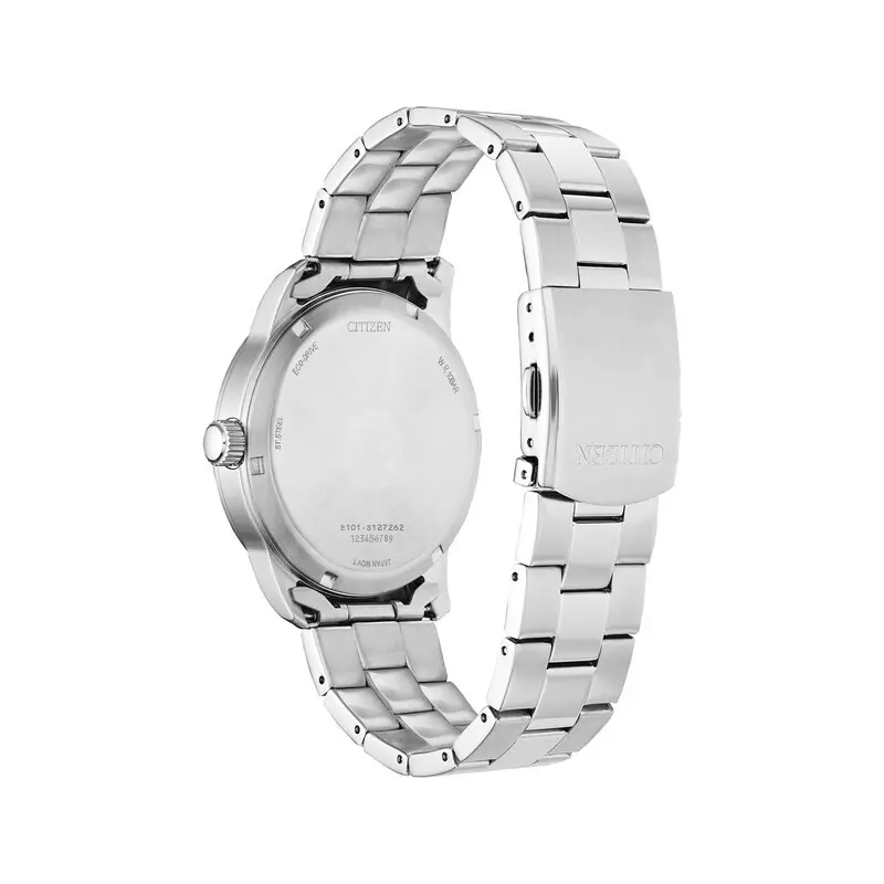 BM8551-54A שעון סיטיזן קלאסי אלגנטי לגברים | לוח לבן מספרים קריא וברור | תאריכון כפול | שנתיים אחריות | Citizen Dress Classic Men';s Watch BM8551-54A