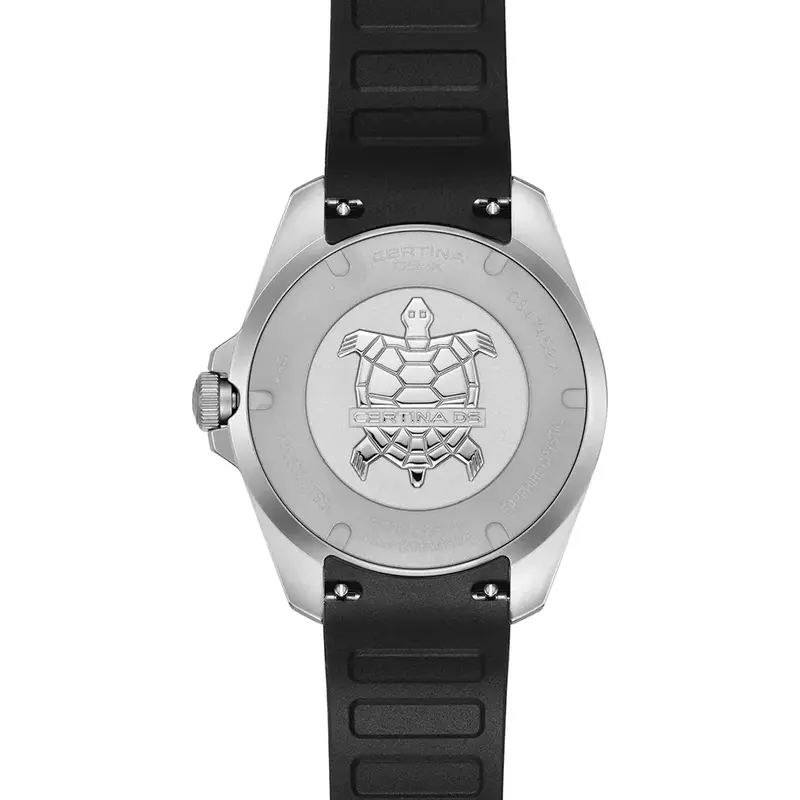 C047.452.17.081.01 שעון חדש של סרטינה לגברים | דגם ספורטיבי ברצועת סיליקון| באזל שחור אדום | דגם GMT | 5 שנות אחריות | Certina DS DS-X GMT 41mm Grey Dial Rubber Men';s Watch C0474521708101