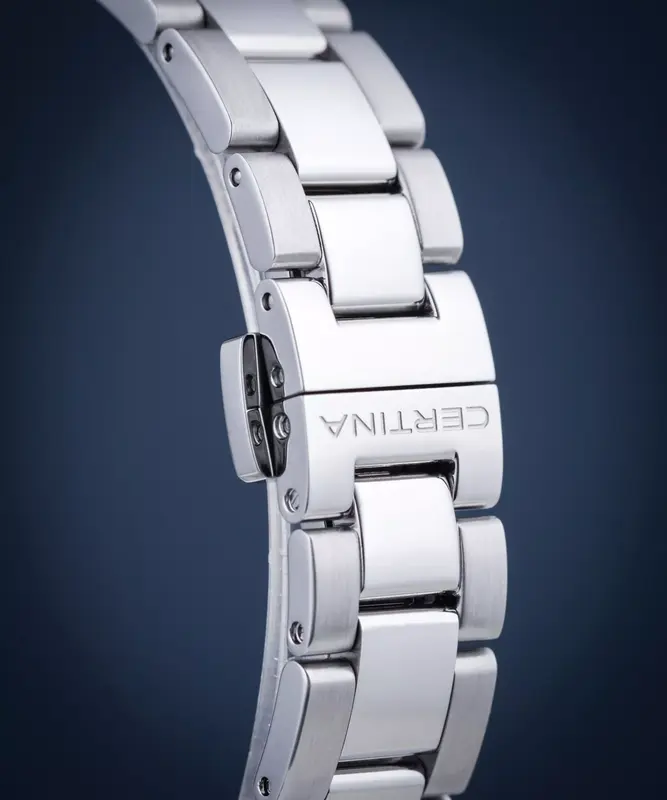 C034.210.11.057.00 שעון סרטינה לנשים מסדרת פודיום | לוח שחור מספרים זרחני | 5 שנות אחריות | שעון יוקרה שווצרי לנשים| Certina Urban DS Podium Lady Women';s Watch C0342101105700