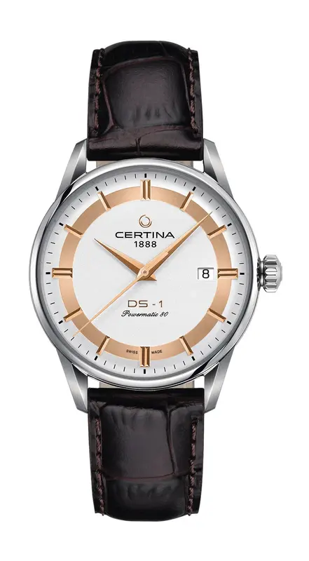 C029.807.16.031.60 שעון יוקרתי של סרטינה לגברים | דגם אוטומטי במהדורה מיוחדת להימליה | לוח משולב זהב רוז | גב אחורי שקוף ומיוחד | 5 שנים אחריות | Certina Powermatic 80 Himalaya Special C0298071603160