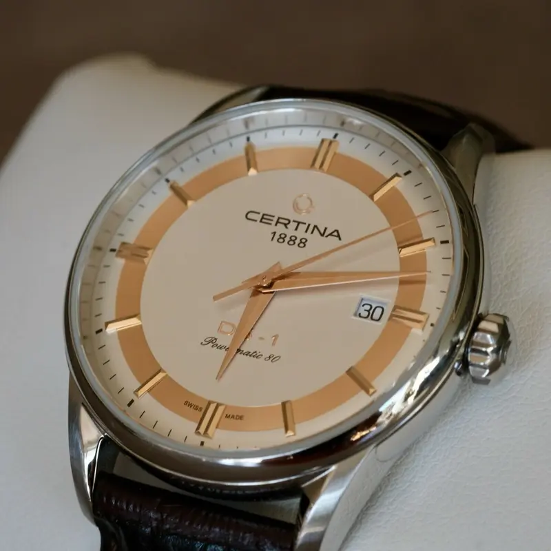 C029.807.16.031.60 שעון יוקרתי של סרטינה לגברים | דגם אוטומטי במהדורה מיוחדת להימליה | לוח משולב זהב רוז | גב אחורי שקוף ומיוחד | 5 שנים אחריות | Certina Powermatic 80 Himalaya Special C0298071603160