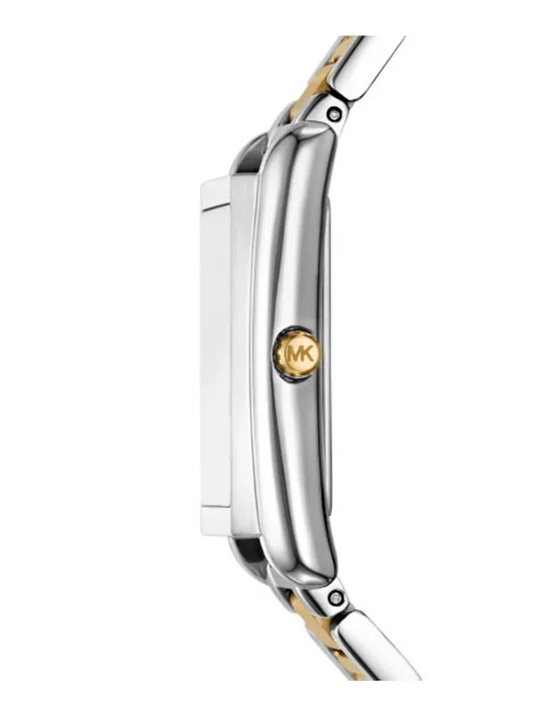 MK4967 שעון מייקל קורס יבואן רשמי | דגם חדש מלבני לאישה משולב זהב לוח רומי | שנתיים אחריות פלאנט טיים | Michael Kors Essex Women';s Watch MK4967