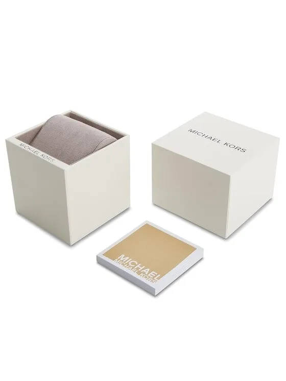 MK4965 שעון מייקל קורס חדש לאישה | יבואן רשמי 100% מקורי | דגם מלבני זהב ברצועתצ עור שחורה | שנתיים אחריות פלאנט טיים | Michael Kors Essex Women';s Watch MK4965