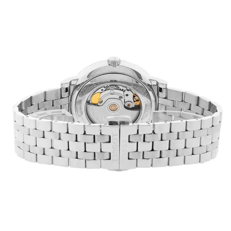 T122.407.11.051.00 שעון אוטומטי 80 שעות לגברים של טיסו | דגם חדש קלאסי אלגנטי בלוח שחור עם תאריכון | TISSOT Carson Premium 40MM Black Dial Men';s Watch T1224071105100