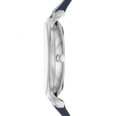 SKW2719 שעון יד סקאגן דנמרק לנשים | דגם בלוח שיש מיוחד | רצועת עור כחולה ואלגנטית | שנתיים אחריות יבואן רשמי | Skagen Anita 34mm Steel White Dial & Blue Band Ladies Quartz Watch SKW2719