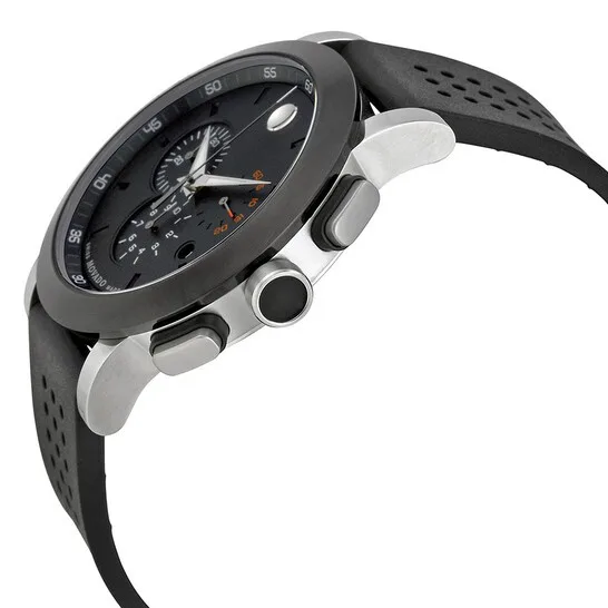 0606545 שעון יד ספורטיבי אלגנטי של מובאדו שווייץ | דגם ברצועת ספורט כרונוגרף כולל שנתיים אחריות יבואן רשמי | Movado Museum Sport Chronograph Swiss Made Quartz 0606545 Men';s Watch