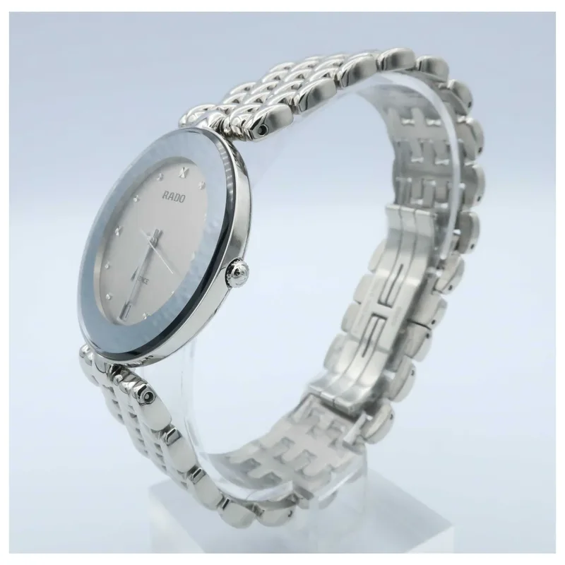R-37924010 שעון ראדו יד 2 לאישה מסדרת פלורנס | 35 מ';';מ הגודל הכי גדול | לוח כסוף | שעון כמו חדש כולל אחריות כל הכרטיסים וקופסא | Rado Florence Steel R48792103 Watch