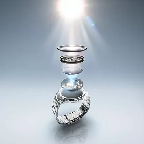 CA4503-00L שעון יד סיטיזן רוז גולד לגברים | דגם ספורטיבי אלגנטי בלוח כחול זרחני | רצועה כחולה | דגם כרונוגרף אקו דרייב סולארי | Eco-Drive Chronograph Blue Dial Men';s Watch CA4503-00L by Citizen