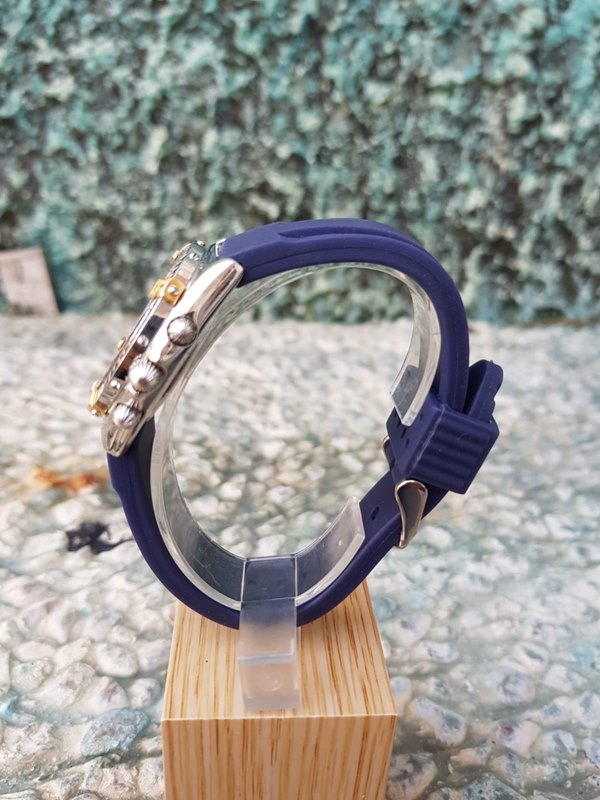 שעון ברייטלינג כרונוגרף ספורטיבי משולב זהב 18 קראט | שעון יד 2 שנה אחריות | Breitling Chrono Sextant Quartz Stainless Steel & Yellow Gold 18K unisex Sports Watch B55047