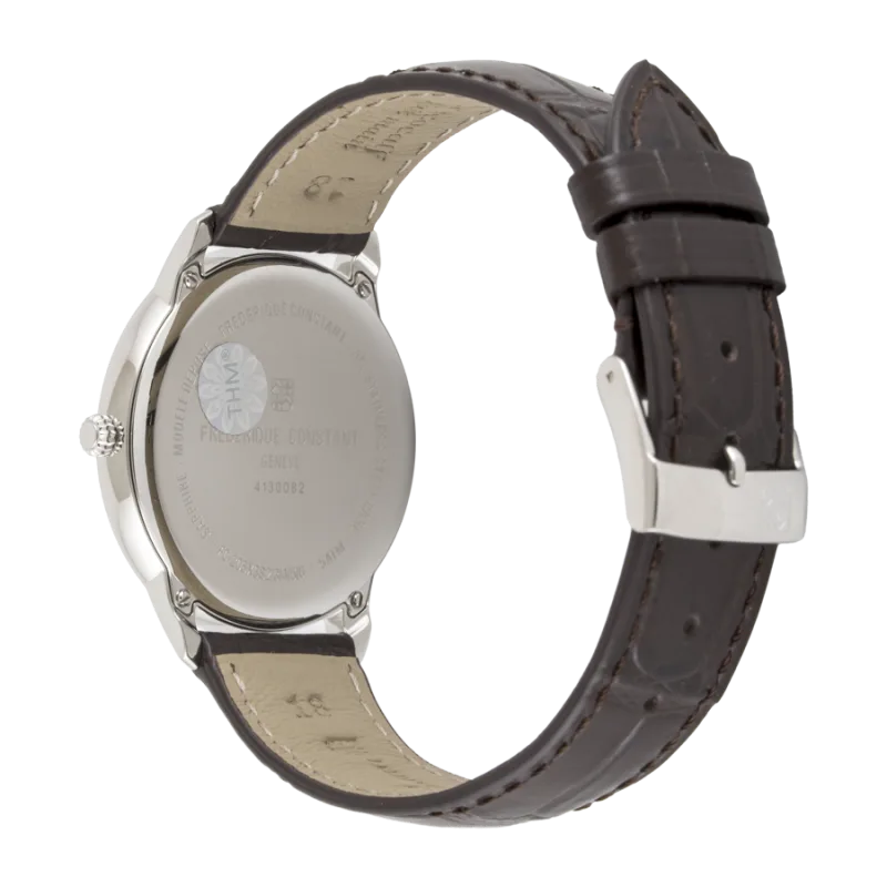 FC-206S3S6 שעון פרדריק קונסטנט מהסדרה החדשה | דגם יוניסקס ברצועת עור | לוח סאנריי עם תצוגת ירח | אחריות יבואן רשמי | Classics Moneta Moonphase FC-206S3S6