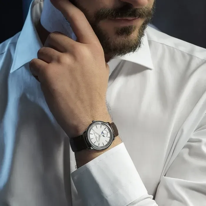 FC-206S3S6 שעון פרדריק קונסטנט מהסדרה החדשה | דגם יוניסקס ברצועת עור | לוח סאנריי עם תצוגת ירח | אחריות יבואן רשמי | Classics Moneta Moonphase FC-206S3S6