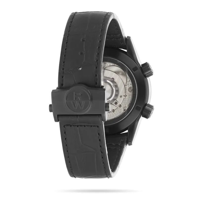 2765-BKC-20001 שעון חדש של ריימונד ווייל לגברים | דגם GMT אוטומטי וורלד טיימר | רצועת עור כולל שנתיים אחריות יבואן רשמי | Frelancer GMT Automatic Black Dial Men';s Watch 2765-BKC-20001 by Raymond We