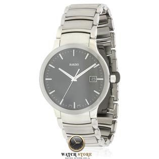 שעון ראדו יד שנייה לגברים | דגם מסדרת סנטריקס לוח שחור מחוגים זוהרים בחשכה | שנה אחריות | Rado Centrix Steel watch Black Dial Steel Strap for Men R30927153
