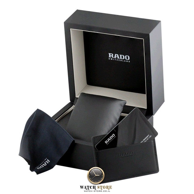 R32975123 שעון נשים של ראדו שוויץ | שעון עם באזל זהב לוח לבן מיוחד ורצועה משולבת קרמיקה | שעוני יוקרה לנשים | כולל שנתיים אחריות | מלאי מוגבל | Rado HyperChrome Womens R32975123