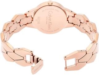 שעון זהב רוז של קלווין קליין לאישה | שעון אופנתי מרשים ומיוחד | חנות שעוני CK Calvin Klein Ladies'; Snake Watch K6E23646