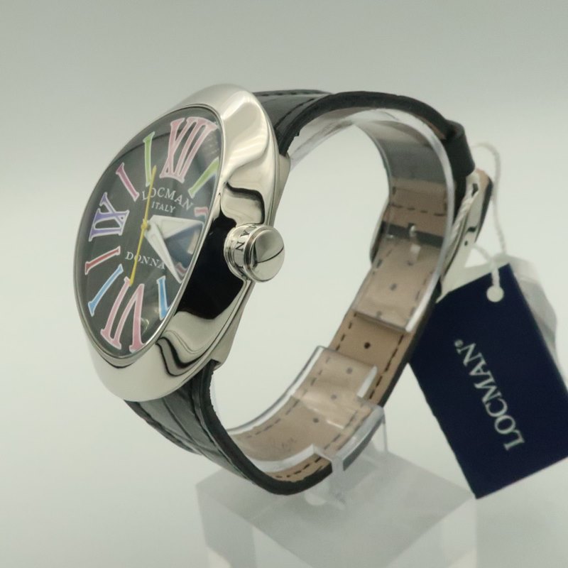 שעון יד לוקמן לנשים | שעון יוקרתי חדש חדש נמכר מתצוגה כיד 2 | שעון מגיע כסט עם 2 רצועות להחלפה | קולקציית שעונים מיוחדת | לוקמן איטליה | שנה אחריות | Locman Glamour Donna Women';s Quartz Watch 410