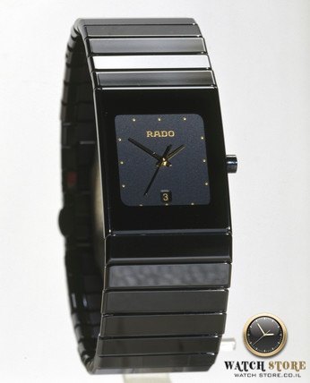 שעון ראדו יד שנייה קרמיקה דגם בינוני 27 מ';';מ | שנה אחריות במצב מצויין - שעונים יד 2 במבצע | Rado Ceramica 152.0347.3 Quartz Men watch with Ceramic Strap